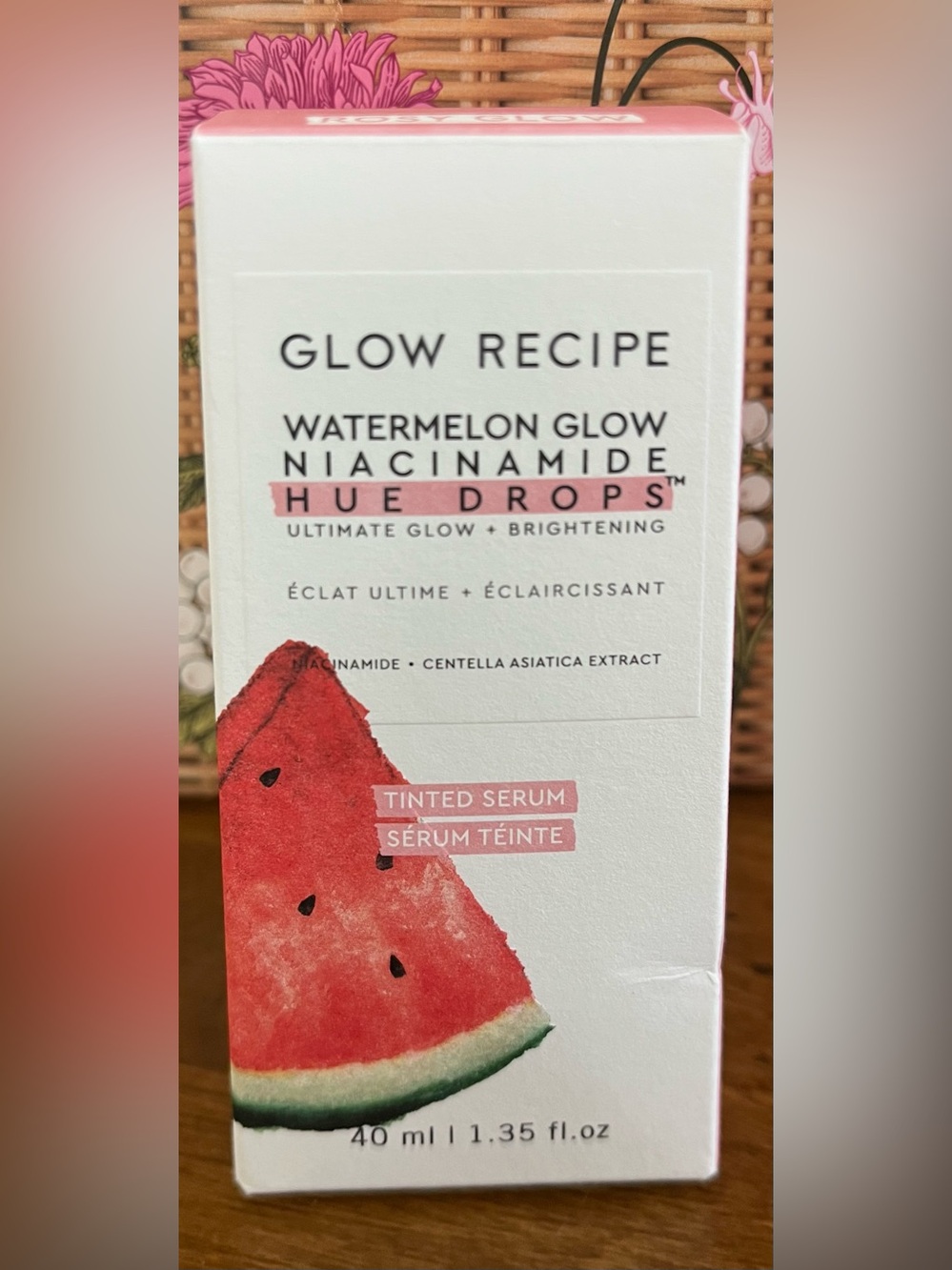 Glow Recipe Watermelon Glow Niacinamide Hue Drops Serum Rosy Glow Full Size New